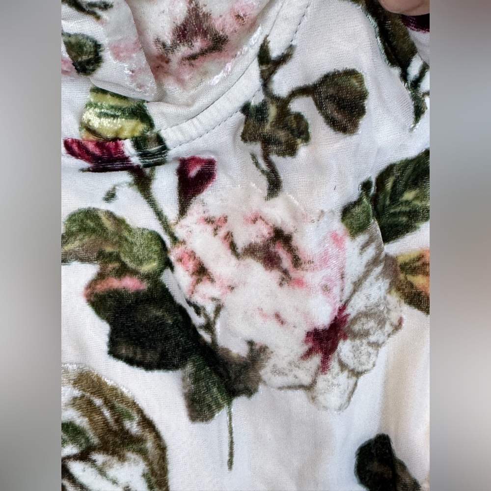 Rare London Floral Flocked Mini Slipdress- Sz Small - Picture 9 of 14
